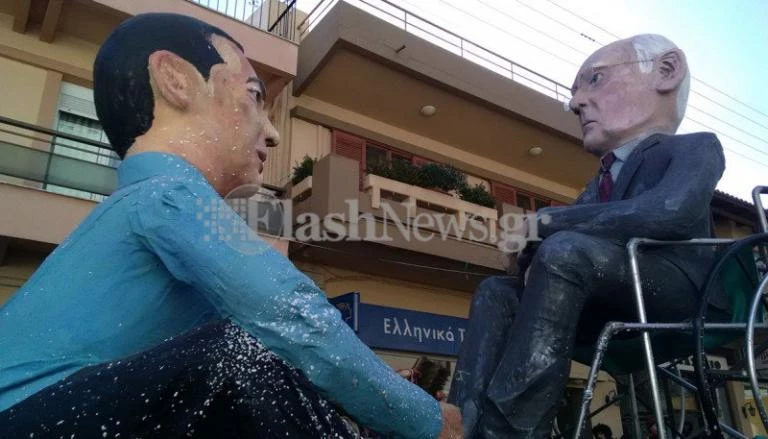 Με Τσίπρα και Σόιμπλε το Χανιώτικο Καρναβάλι (βίντεο)